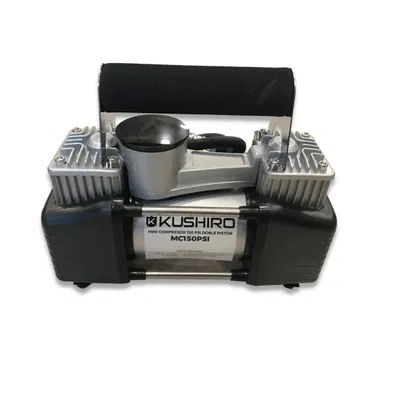 MINI COMPRESOR PORTATIL DOBLE PISTON - KUSHIRO