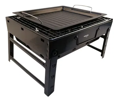Parrilla Brasero Portatil Plegable Balcon Camping De Mesa