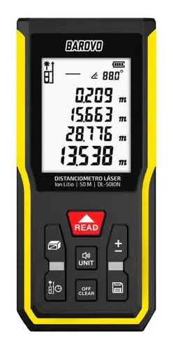 Distanciómetro Medidor Laser Barovo 40 mt Batería Ion-litio