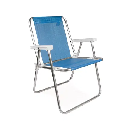 Silla Sillón De Aluminio Sannet Mor Color Azul