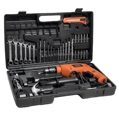 Taladro Black Decker 550w 13mm + Maletín 40 accesorios