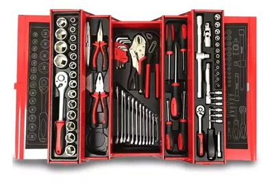 CAJA HERRAMIENTAS 85 PIEZAS TIPO FUELLE - UDOVO