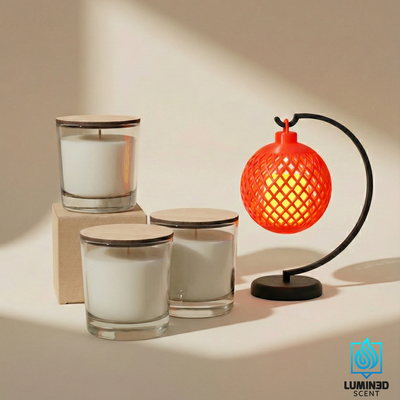 Set Atmósfera Total: 3 Velas + Lámpara DE REGALO