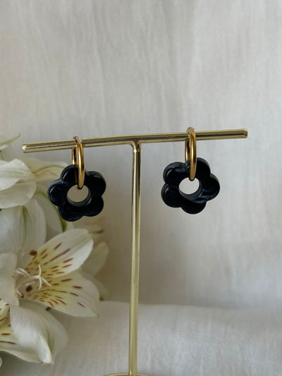 Aros Flor negra