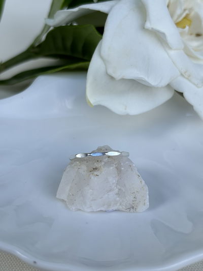 Anillo Facetado chato