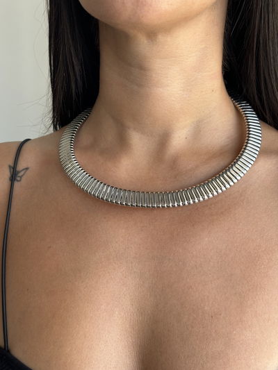 Collar Cleopatra plateado