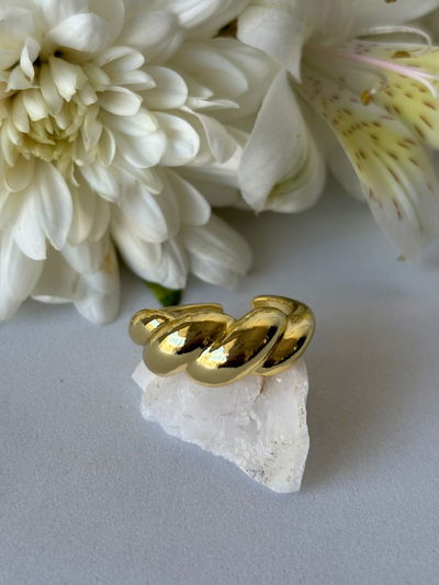 Anillo Chunky trenzado