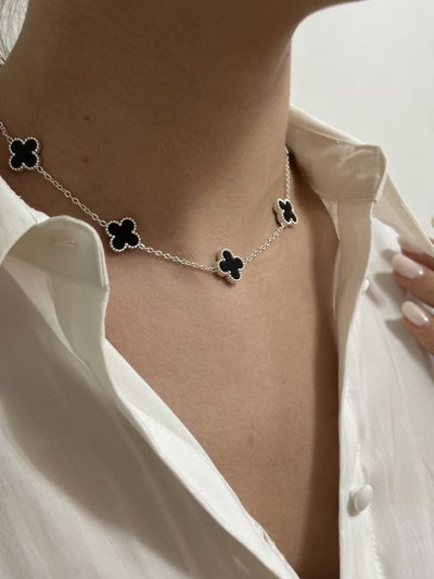 Collar Van Cleef negro (5)