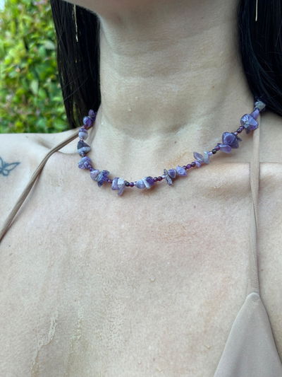 Collar Amatista combinado