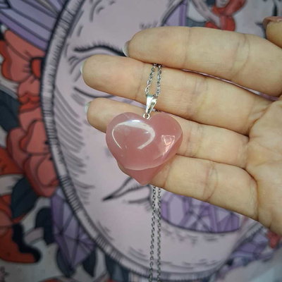 DIJE MORGANITA (BERILO ROSA) - Corazón grande