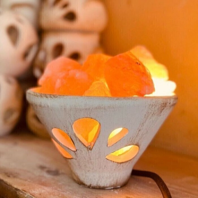 LAMPARA DE SAL VASITO CÓNICO