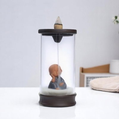 LLUVIA DE HUMO SOBRE NIÑO BUDA - 13 cm