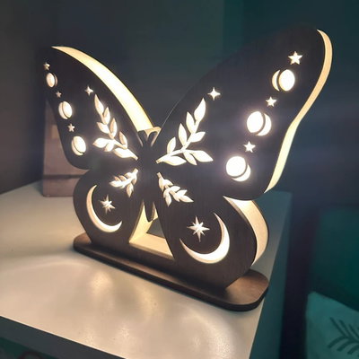 VELADOR LED MARIPOSA - 25 cm