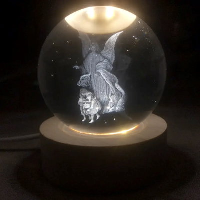 ESFERA LED ÁNGEL DE LA GUARDA - 6 cm