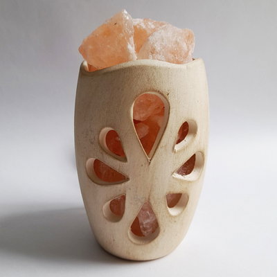 LAMPARA DE SAL JARRÓN JAPONÉS