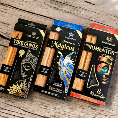 PACK CON PORTA SAHUMERIO - Aromanza