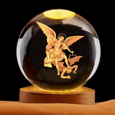 ESFERA LED ARCÁNGEL MIGUEL - 6 cm