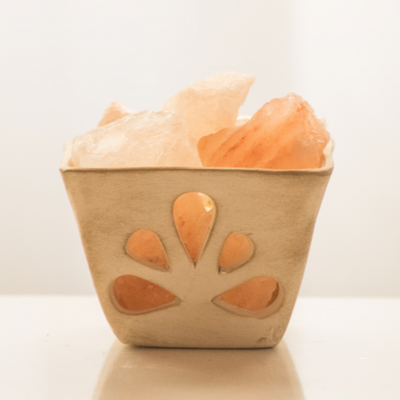 LAMPARA DE SAL CUADRADO DE LUZ