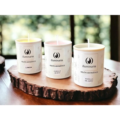 VELONCITO AROMÁTICO EN VASO - Iluminarte