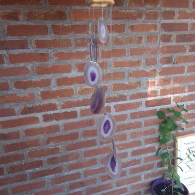 LLAMADOR DE ÁNGELES GRANDE - Ágatas violeta