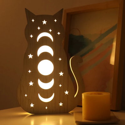 VELADOR LED GATO - 25 cm