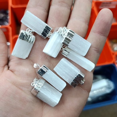 DIJE SELENITA MEDIANA - En bruto con electroplay