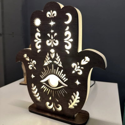 VELADOR LED MANO DE FÁTIMA - 25 cm