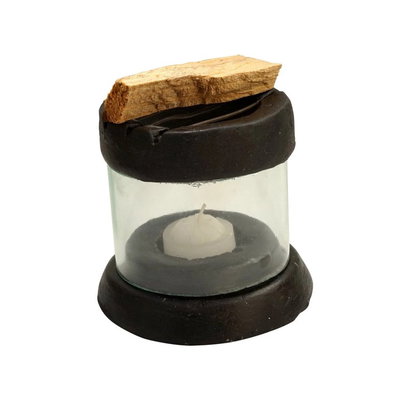 QUEMADOR DE PALO SANTO DE VIDRIO