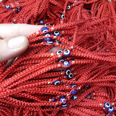 PULSERA ROJA CON OJO TURCO