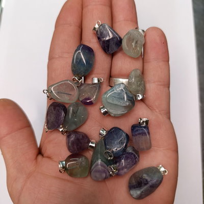 DIJE FLUORITA ARCOIRIS - Rolado