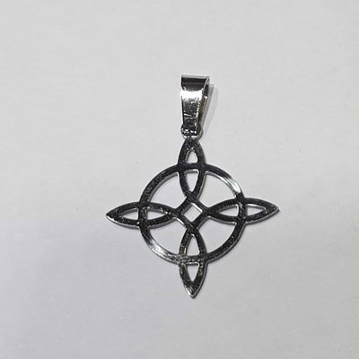 DIJE NUDO DE BRUJA MEDIANO - Acero quirúrgico