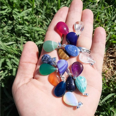 DIJE GOTA MINI - De cristales naturales