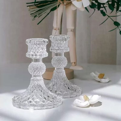 PORTA VELAS ALTO ELEGANTE - Vidrio