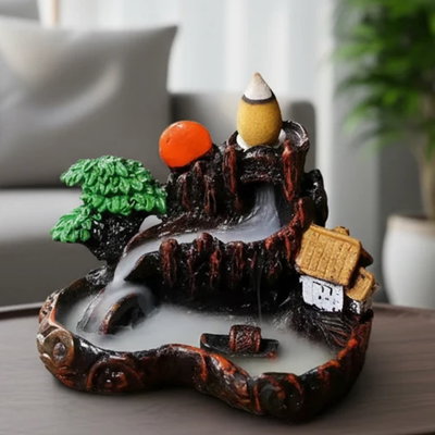 CASCADA DE HUMO PAISAJE HOGAREÑO - Resina