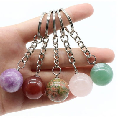 LLAVEROS BOLITA DE CRISTAL