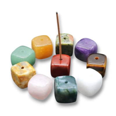 PORTA SAHUMERIOS DADO - Cristales naturales