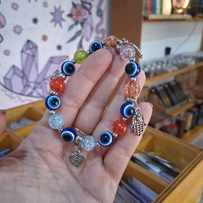 PULSERA OJO TURCO MULTICOLOR