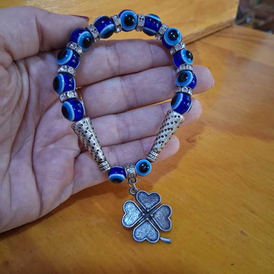 PULSERA OJO TURCO TRÉBOL