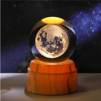 ESFERA LED GIRATORIA LUNA - 6 cm