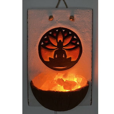 LAMPARA DE SAL COLGANTE BUDA