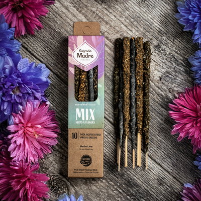 SAHUMERIOS MIX DE HIERBAS Y FLORES - Sagrada Madre