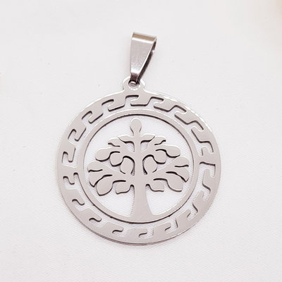 DIJE ÁRBOL DE LA VIDA - Acero quirúrgico