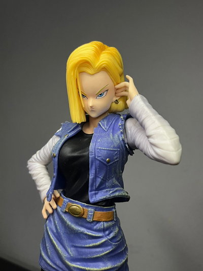 ANDROIDE 18 CON BUSTO INTERCAMBIABLE+ KRILIN (DRAGON BALL)