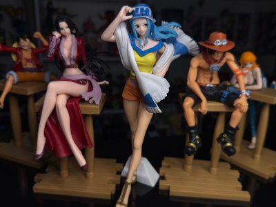 SET X 5 LUFFY, HANCOCK, ACE, NAMI, ETC (18CM) SET ONE PIECE