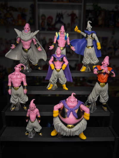 SET X 8 TRANSFORMACIONES BUU (6CM-13CM) FIGURA DRAGON BALL - GIRUTOYS