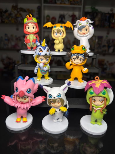 SET X 8 NIÑOS DIGIMON (9CM-12CM) FIGURA DIGIMON - GIRUTOYS