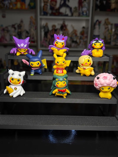 SET X 9 MINIS PIKACHUS (4CM-5CM) SET POKEMON - GIRUTOYS