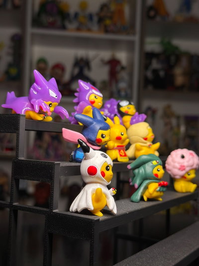 SET X 9 MINIS PIKACHUS (4CM-5CM) SET POKEMON - GIRUTOYS