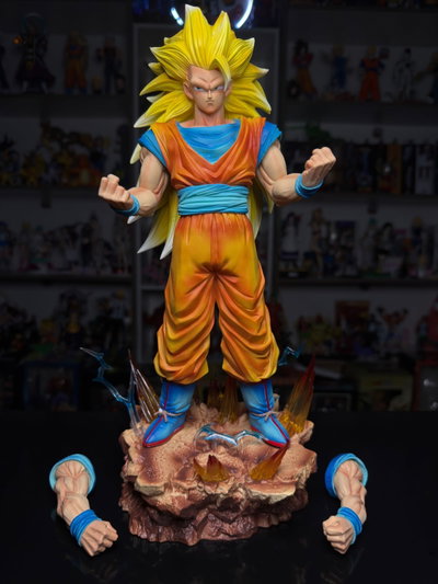 GOKU SSJ3 ZW STUDIO CON LUCES (34CM) FIGURA DRAGON BALL - GIRUTOYS