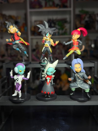 SET X 6 SAGA HEROES (7CM) SET DRAGON BALL - GIRUTOYS